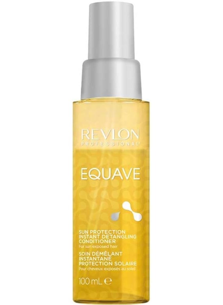 REVLON PROFESSIONAL Equave Sun Protection Instant Detangling Conditioner, 100 ml, Detangling Leave in Spray Conditioner with Sun Protection for Hair, 2-Phase Hair Care with Heat Protection - Image 1